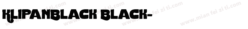 KlipanBlack Black字体转换